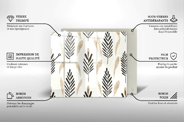 Ceranfeld schutz Boho-Pflanzen