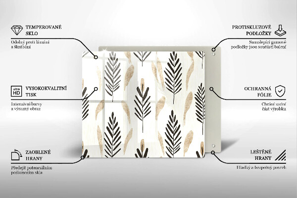 Ceranfeld schutz Boho-Pflanzen