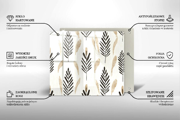 Ceranfeld schutz Boho-Pflanzen