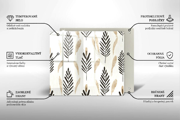 Ceranfeld schutz Boho-Pflanzen