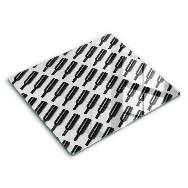 Ceranfeld schutz Schwarze Weinflaschen