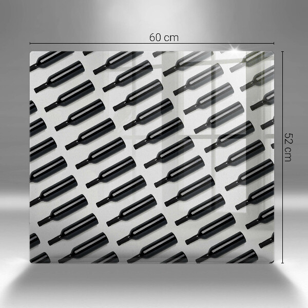 Ceranfeld schutz Schwarze Weinflaschen