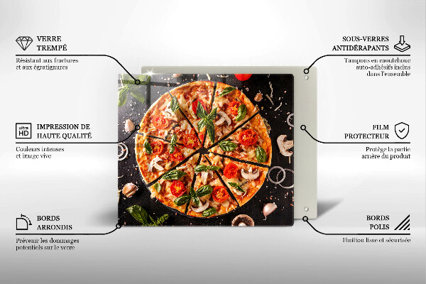 Ceranfeld schutz Pizza mit Pilzen