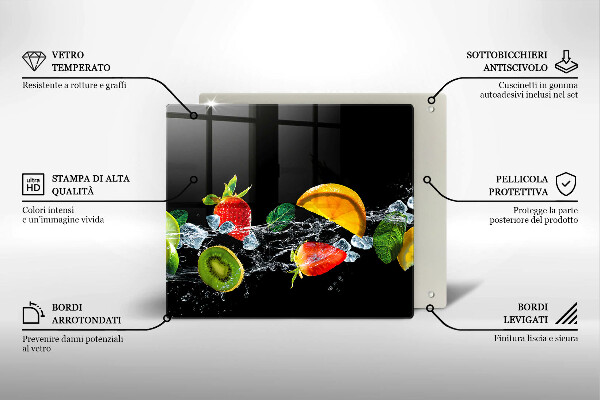 Ceranfeld schutz Früchte im Wasser