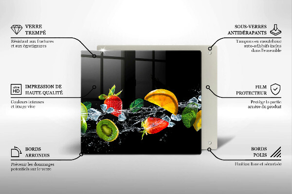 Ceranfeld schutz Früchte im Wasser