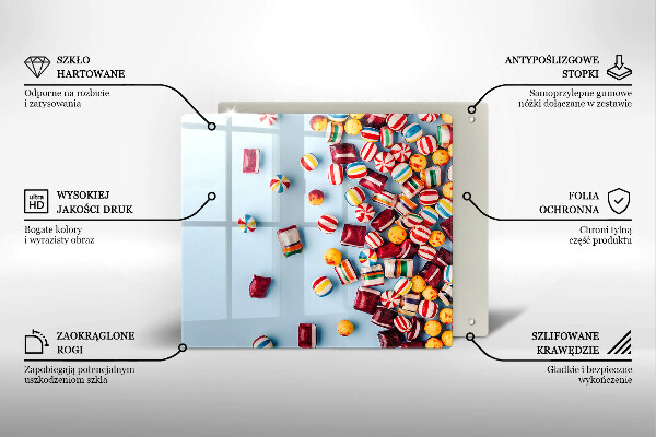 Ceranfeld schutz Bunte Bonbons