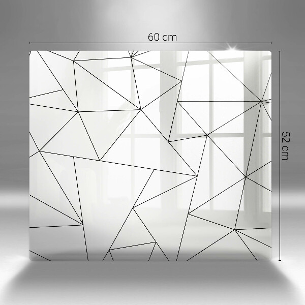 Ceranfeld schutz Weiße Dreiecke