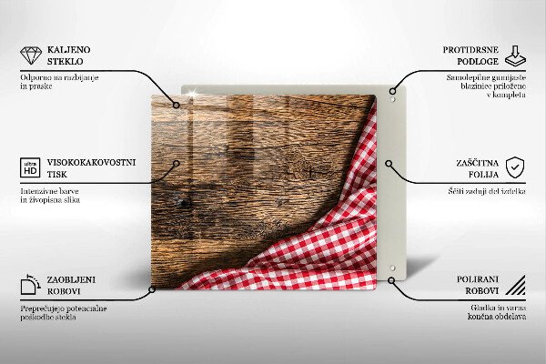 Herdplattenabdeckung Holztisch
