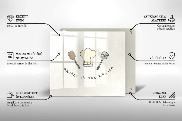 Herdplattenabdeckung Master of the Kitchen