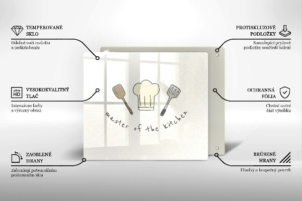 Herdplattenabdeckung Master of the Kitchen