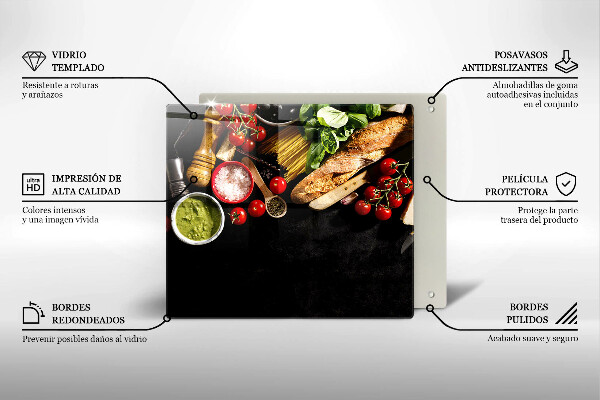 Herdplattenabdeckung Italienische Zutaten und Gewürze