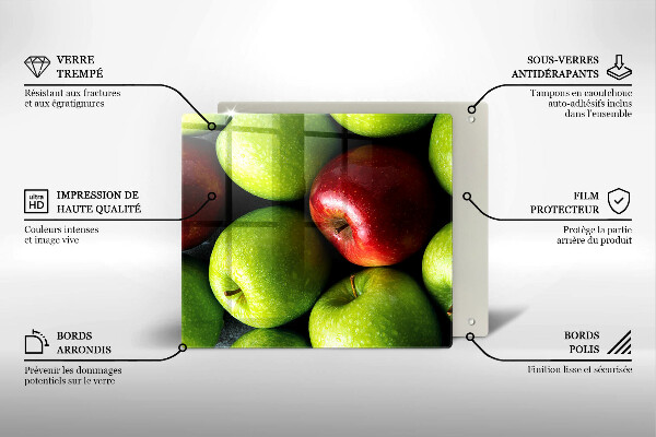 Herdplattenabdeckung Saftige Äpfel
