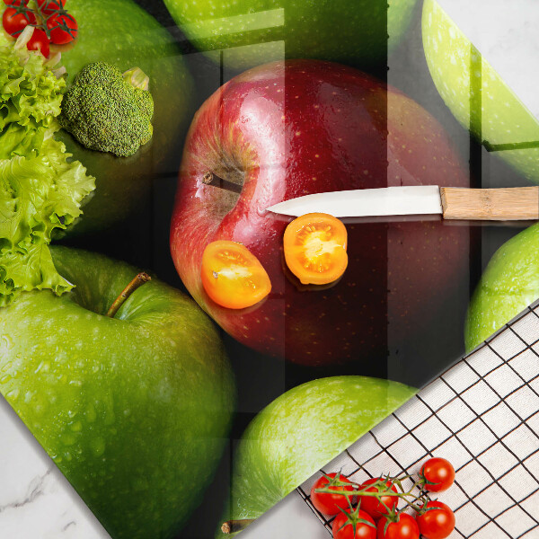 Herdplattenabdeckung Saftige Äpfel