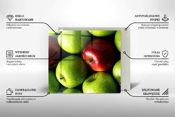 Herdplattenabdeckung Saftige Äpfel