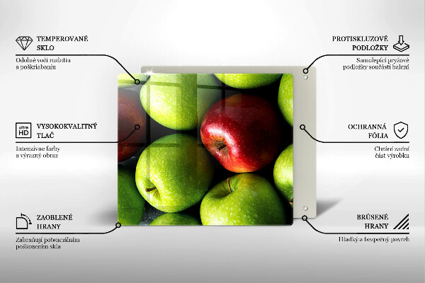 Herdplattenabdeckung Saftige Äpfel