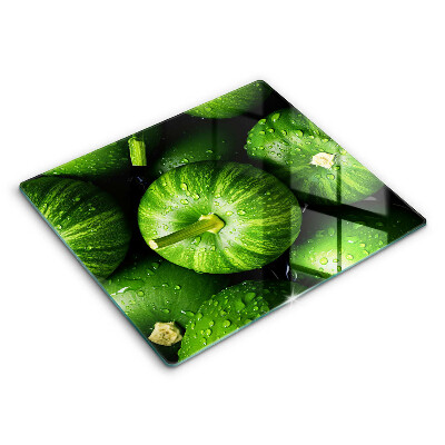 Herdplattenabdeckung Grüne Kürbisse