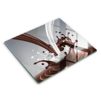 Herdplattenabdeckung Milch und Schokolade