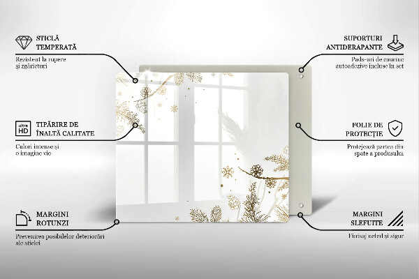 Herdplattenabdeckung Winterdekorationen