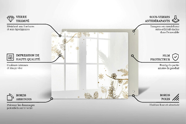 Herdplattenabdeckung Winterdekorationen