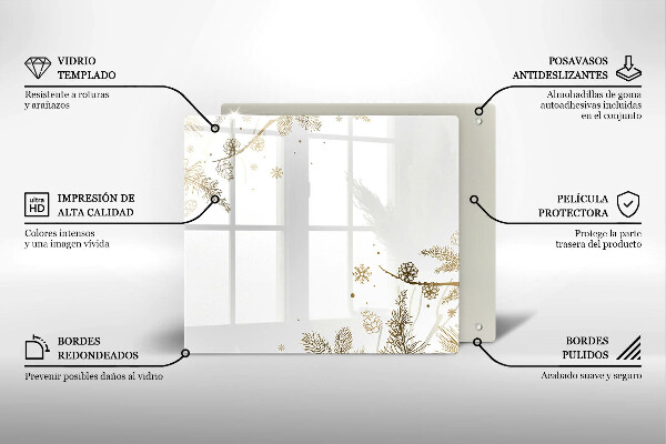 Herdplattenabdeckung Winterdekorationen