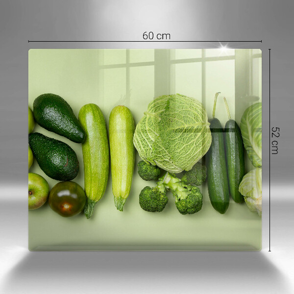 Herdplattenabdeckung Grünes Obst und Gemüse