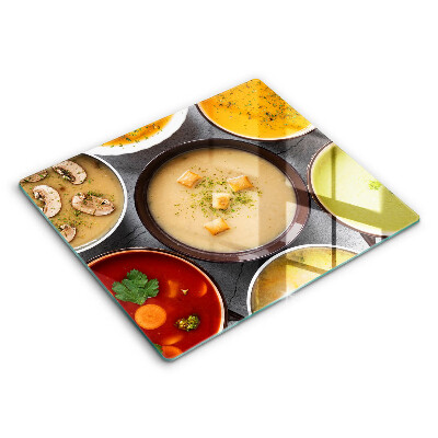 Herdplattenabdeckung Bunte Suppen