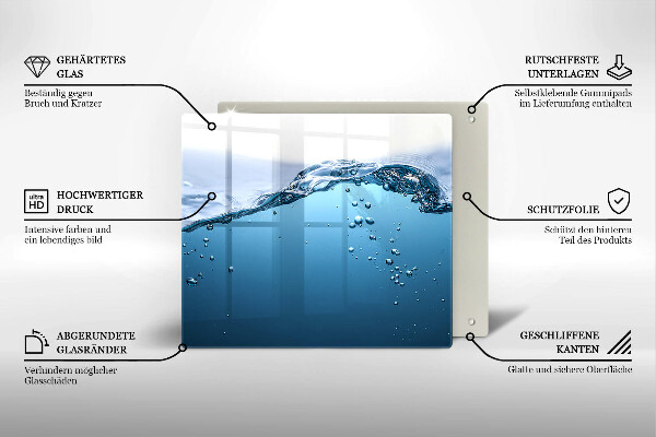 Ceranfeld schutz Blaues Wasser