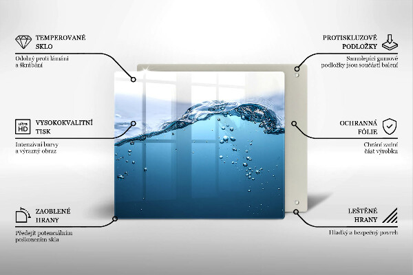 Ceranfeld schutz Blaues Wasser