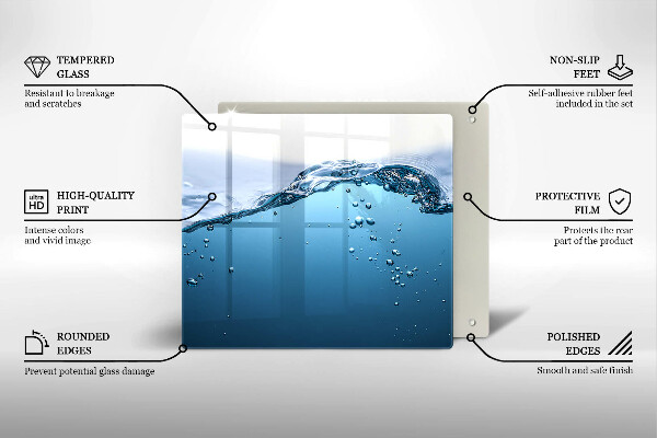 Ceranfeld schutz Blaues Wasser