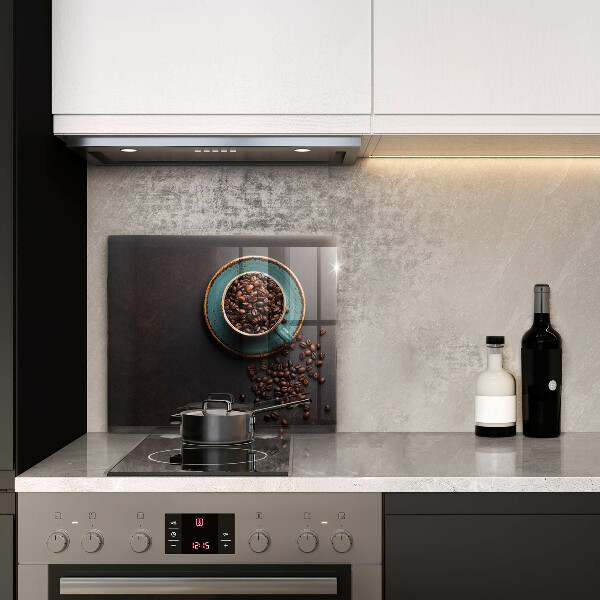 Ceranfeld schutz Eine Tasse Kaffeebohnen