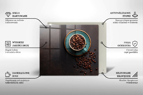 Ceranfeld schutz Eine Tasse Kaffeebohnen