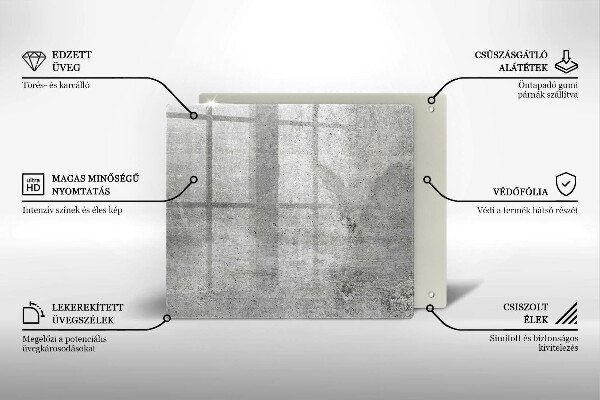 Ceranfeld schutz Betonstruktur