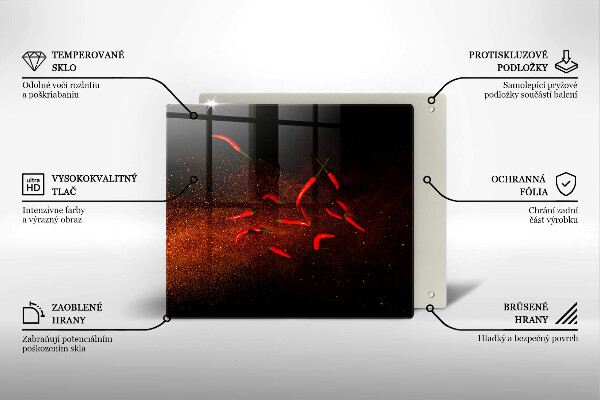 Ceranfeld schutz Scharfe Chilischoten