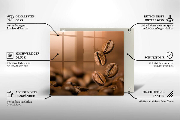 Ceranfeld schutz Kaffeebohnen
