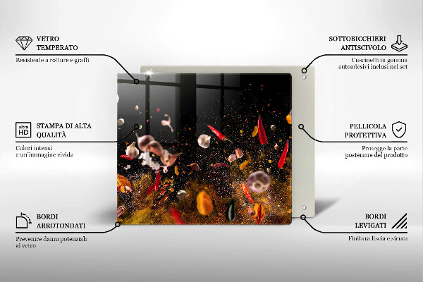 Ceranfeld schutz Scharfe Gewürze
