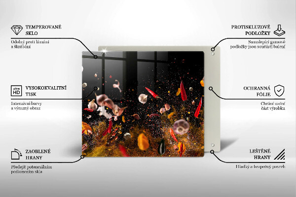 Ceranfeld schutz Scharfe Gewürze