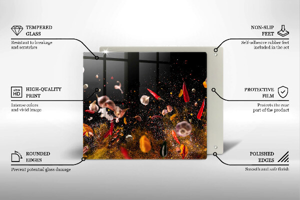 Ceranfeld schutz Scharfe Gewürze