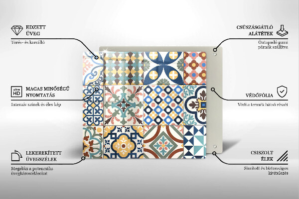 Herdplattenabdeckung Dekorative Fliesen