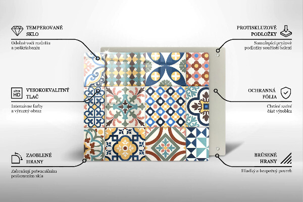 Herdplattenabdeckung Dekorative Fliesen