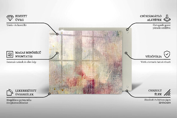 Herdplattenabdeckung Malen Sie den Texturhintergrund