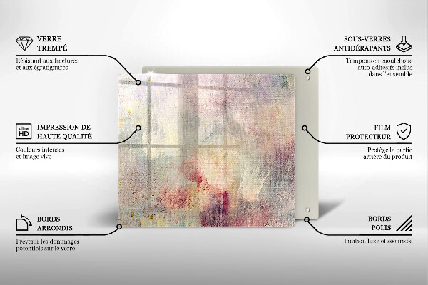 Herdplattenabdeckung Malen Sie den Texturhintergrund