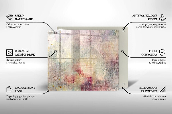 Herdplattenabdeckung Malen Sie den Texturhintergrund