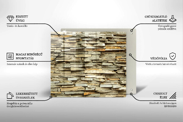 Herdplattenabdeckung Dekorative Steine