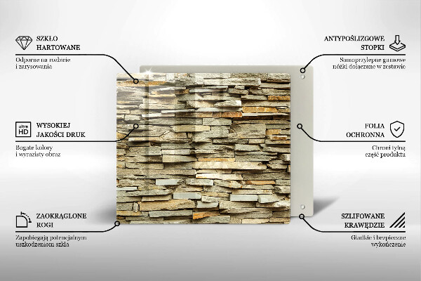 Herdplattenabdeckung Dekorative Steine