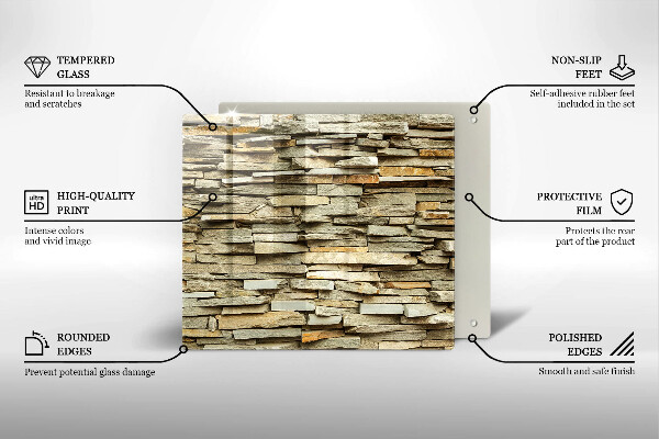 Herdplattenabdeckung Dekorative Steine