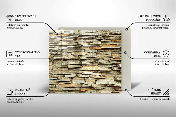 Herdplattenabdeckung Dekorative Steine