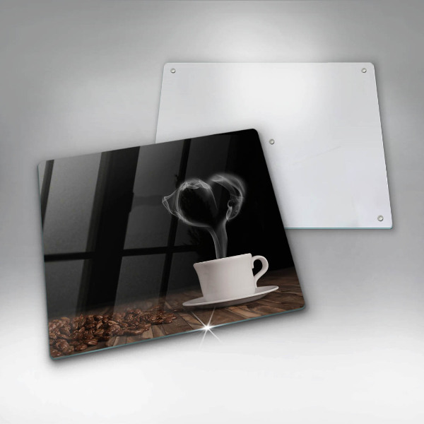 Herdplattenabdeckung Kaffeetasse-Herz