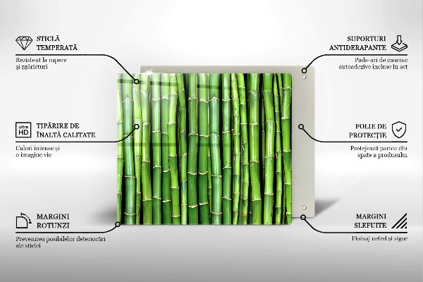 Herdplattenabdeckung Naturbambus