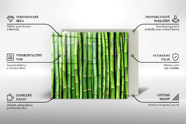 Herdplattenabdeckung Naturbambus