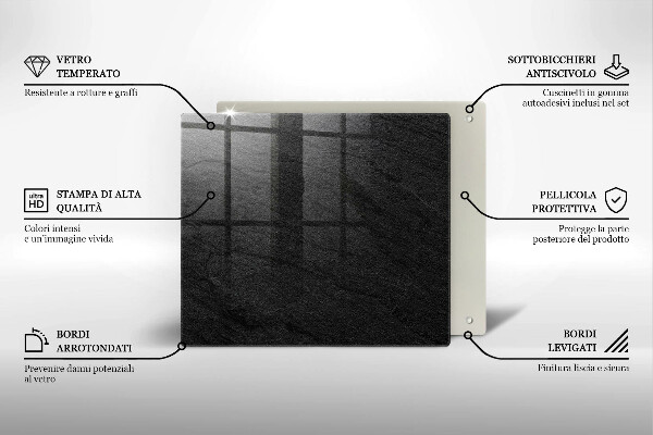 Ceranfeld schutz Steinstruktur
